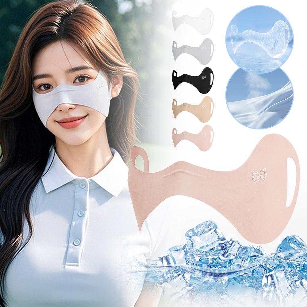 Sports Mask Breathable - Elastic Ice Silk Mask Thin Breathable