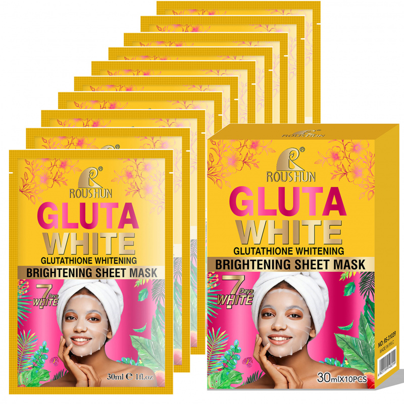 Gluta White Facial Mask Facial - Face Mask Storage Box reseña y precio