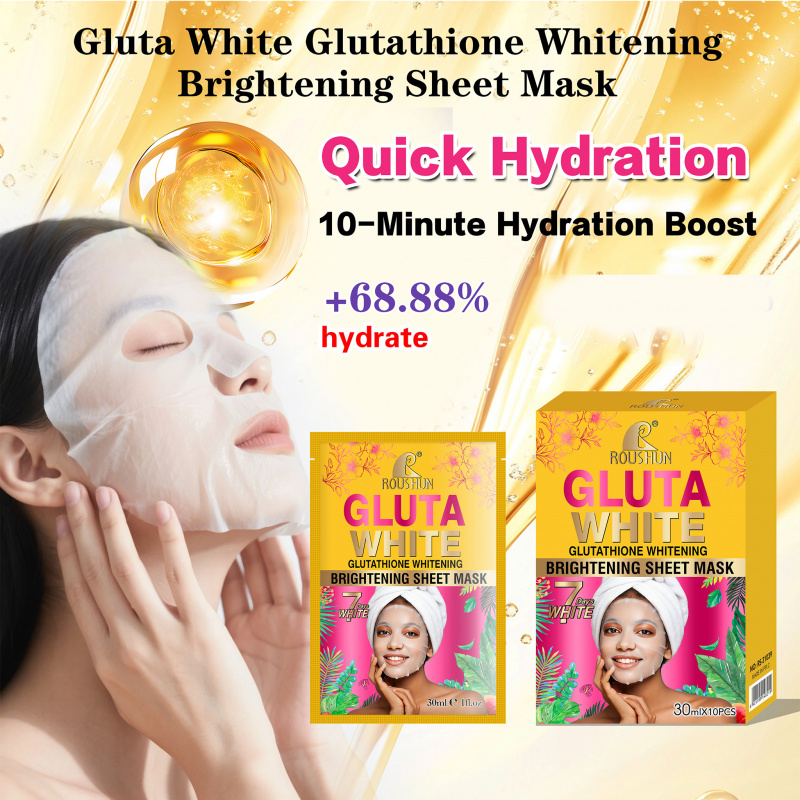Gluta White Facial Mask Facial - Face Mask Storage Box reseña y precio