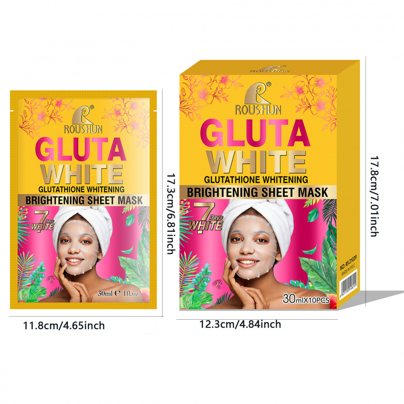 Gluta White Facial Mask Facial - Face Mask Storage Box reseña y precio