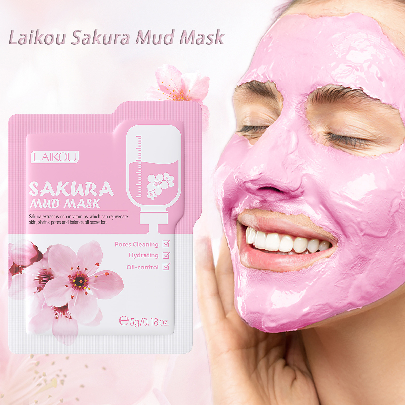 Laikou Sakura Clay Mask Trial  - Dust Mask Construction reseña y precio