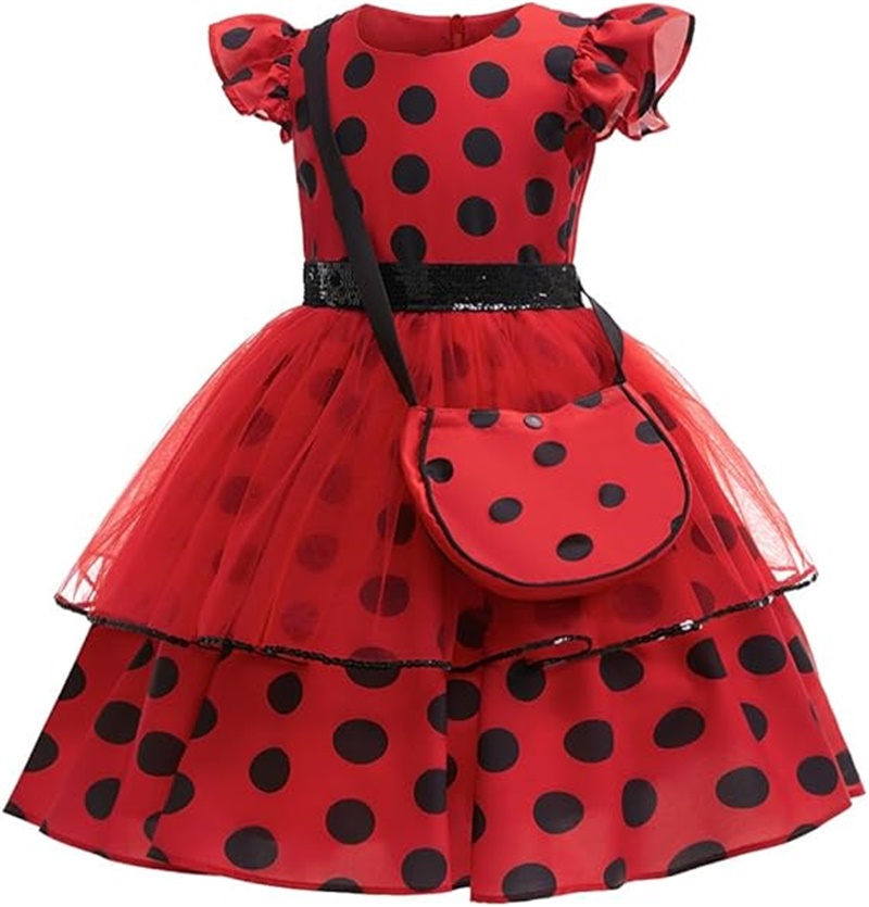 Girls Cosplay Costume Polka Do - Kids Face Mask reseña y precio
