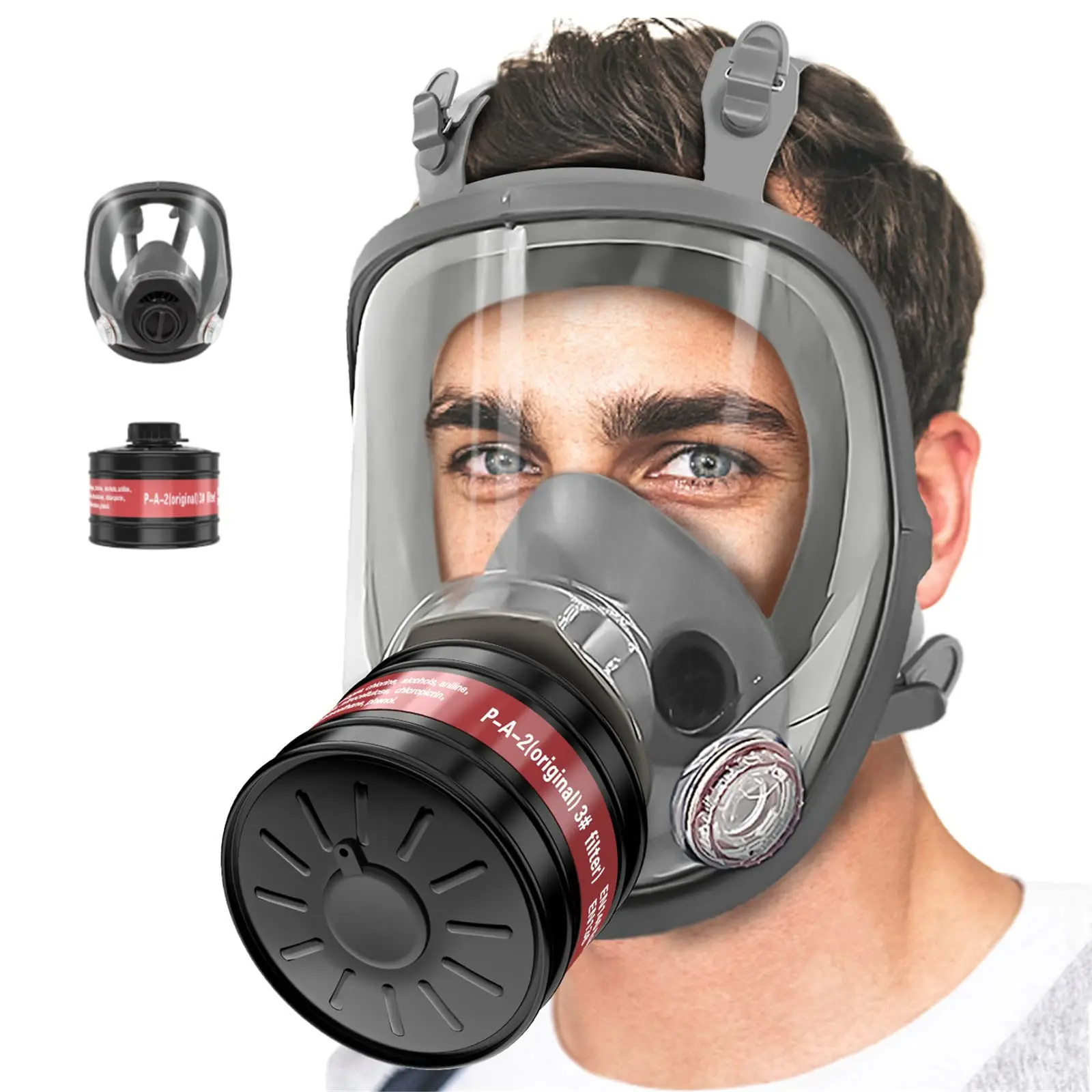 Full Face Gas Masks Survival C - Dust Mask Construction reseña y precio