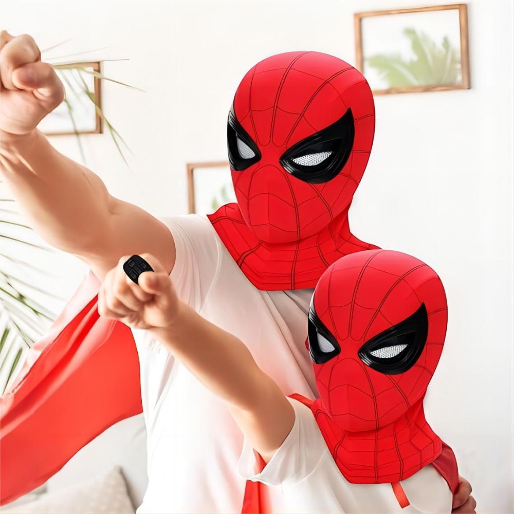 Movie Spidey Mask Eyes Glowing - Kids Face Mask reseña y precio