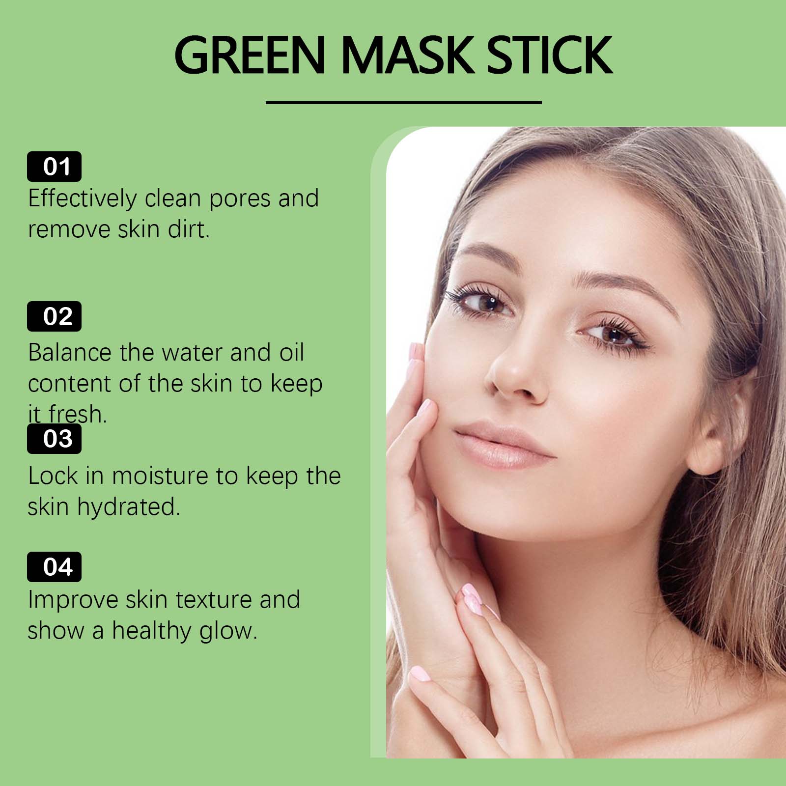 1~5PCS Green Tea Clay Stick Fo - Dust Mask Construction reseña y precio