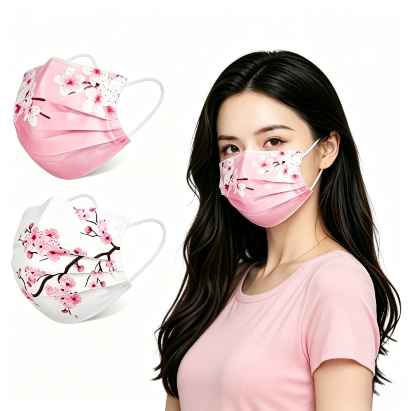 10pcs Floral Star Print Face M - Cloth Face Mask Washable reseña y precio