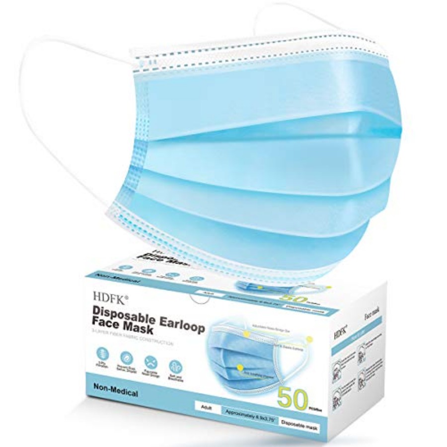 Face Mask Disposable Adults 3P - Disposable Mask Blue reseña y precio
