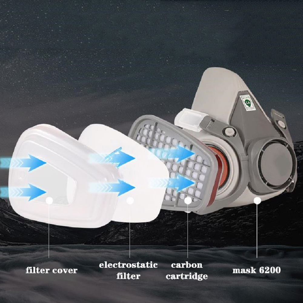6200 Chemical Half Face Dustpr - Dust Mask Construction reseña y precio