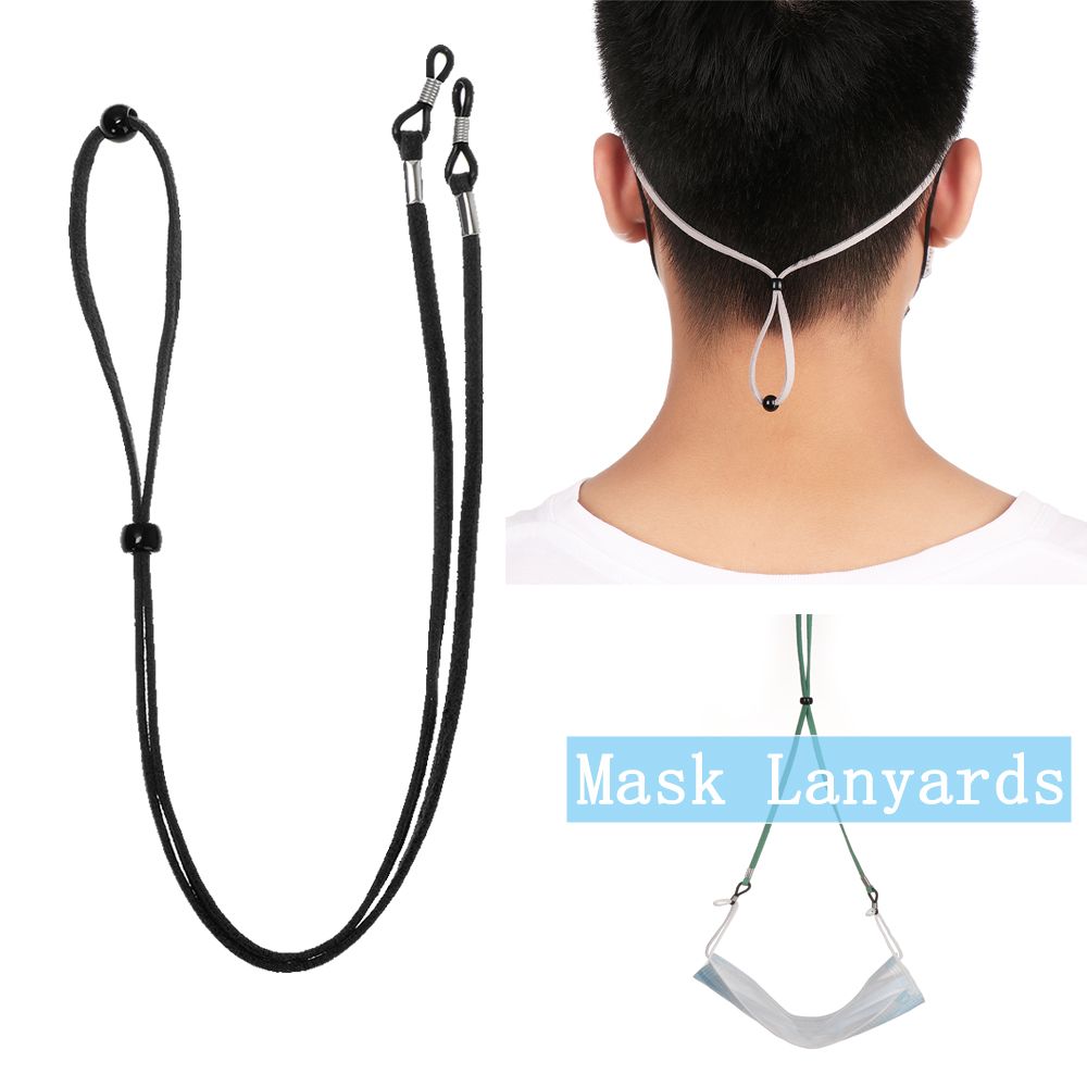 Adjustable Non-slip Leather Fa - Mask Lanyard Adjustable reseña y precio