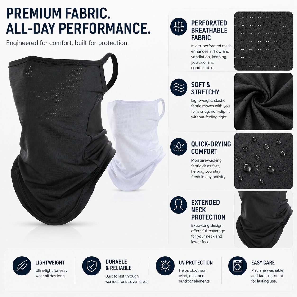 Breathable Quick-Dry Neck Gait - Respirator Half Face reseña y precio