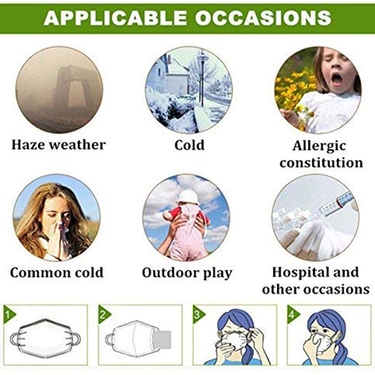 20pcs Fine Denier Face Mask Fi - Pm2.5 Filter Insert reseña y precio