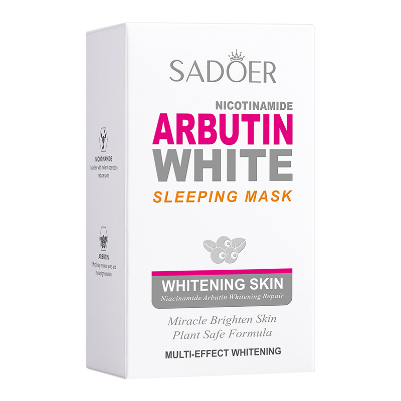 20pcs/box SADOER Arbutin Sleep - Face Mask Storage Box reseña y precio