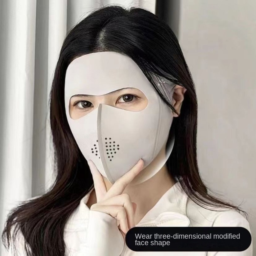 Summer Ice Silk Sunshade Face  - Sports Mask Breathable reseña y precio