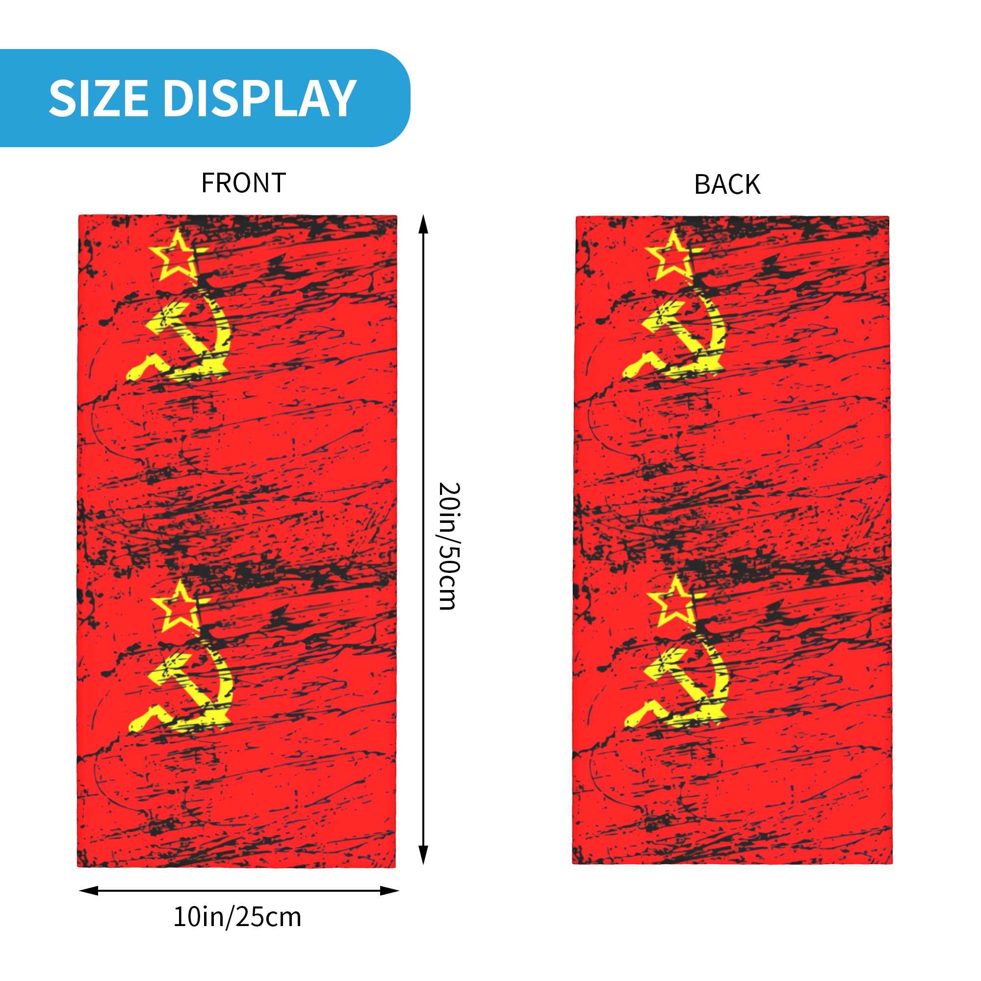 Russian Flag Soviet Union USSR - Neck Gaiter Face Cover reseña y precio