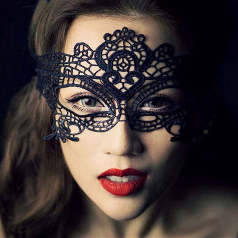Sexy Women Lace Hollow Masquer - Respirator Half Face reseña y precio