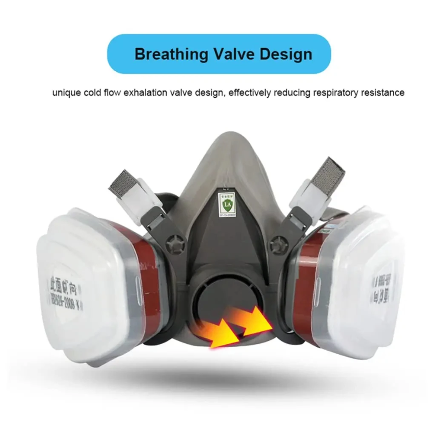 6200 Respirator Dust Gas Mask  - Face Mask Storage Box reseña y precio