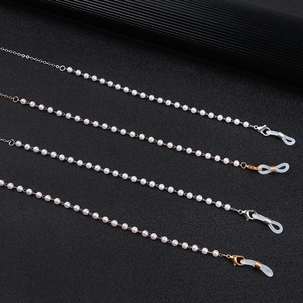 Fashion Flower Beads Eyeglass  - Mask Chain Holder reseña y precio