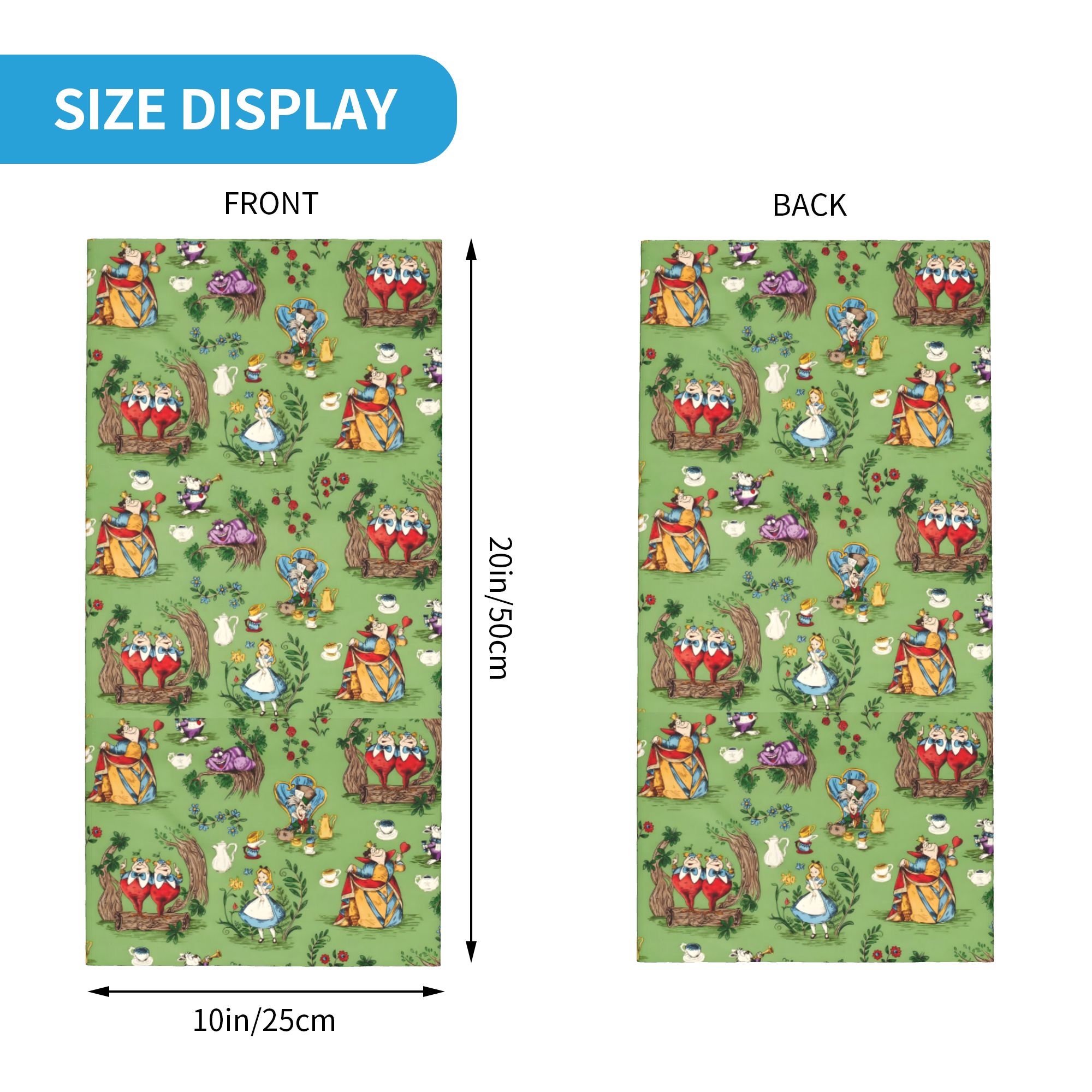 Custom A-Alice in W-Wonderland - Neck Gaiter Face Cover reseña y precio
