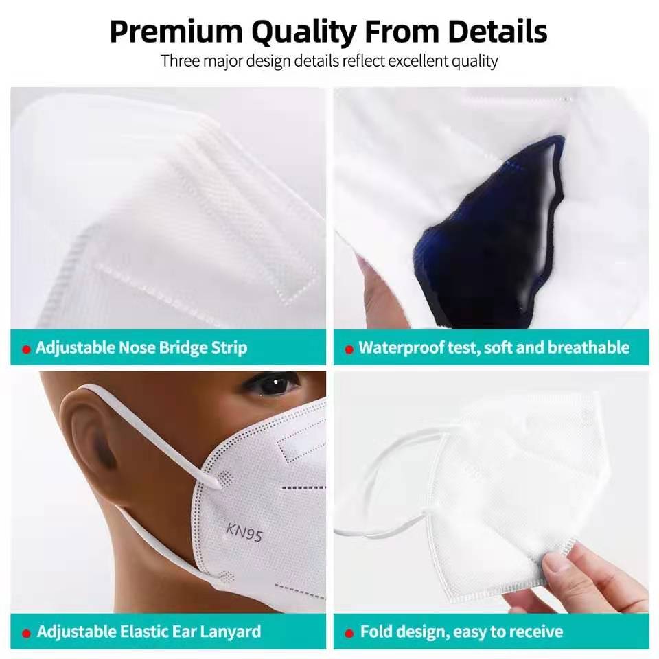 10-100Pcs Adult FFP2 Masks CE  - Disposable Surgical Mask reseña y precio