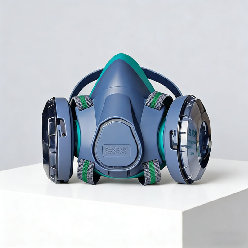 Dual Filter Silicone Half Face - Kn95 Respirator Mask reseña y precio
