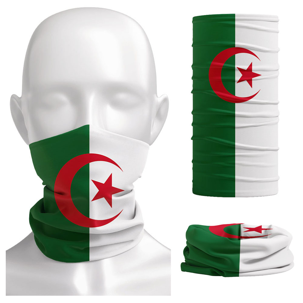 Algeria Flag Printed Bandana H - Neck Gaiter Face Cover reseña y precio