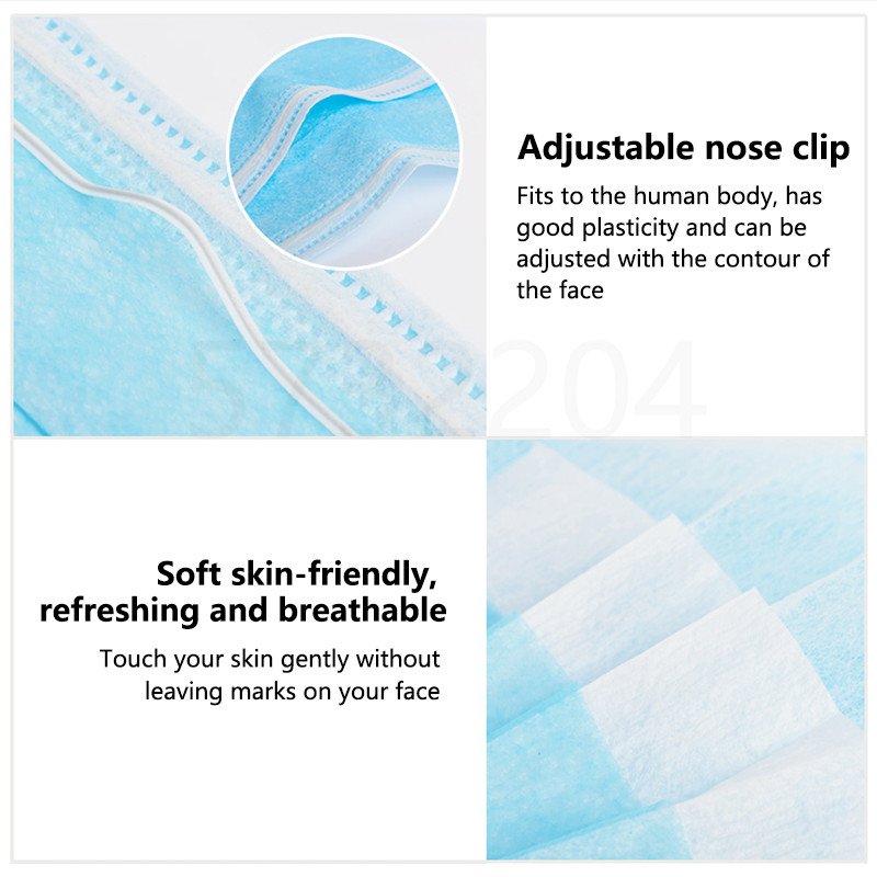 10/50/100/200PCS Disposable Ma - Disposable Mask Blue reseña y precio