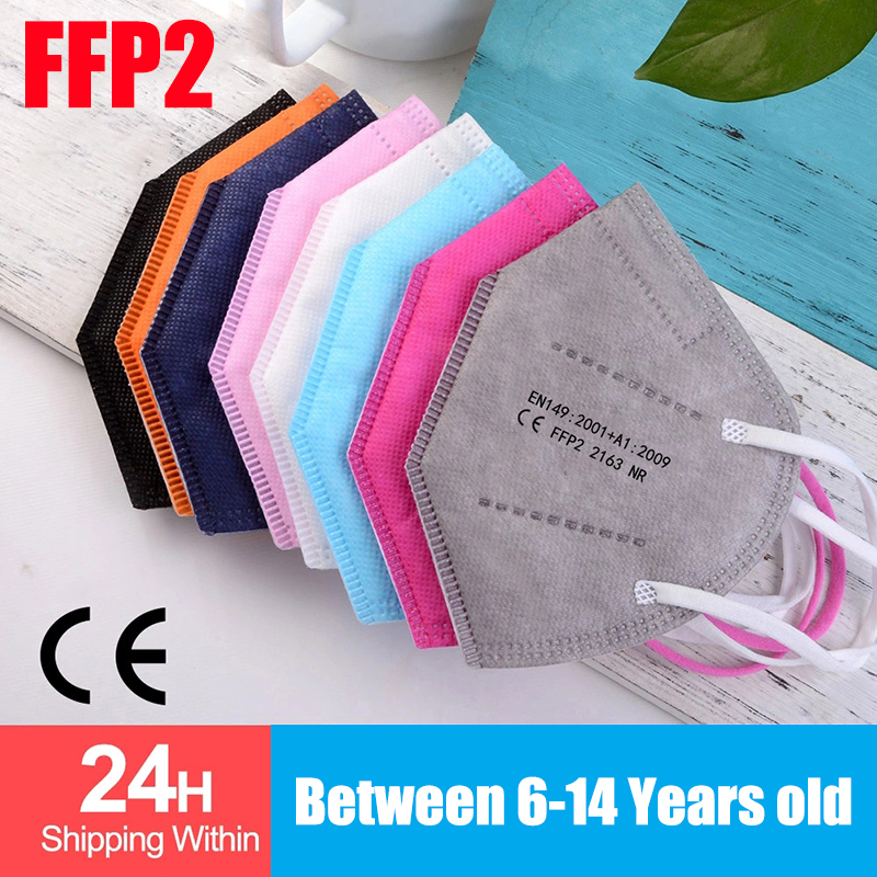 10-100pcs Kids KN95 Mask Child - Disposable Surgical Mask reseña y precio
