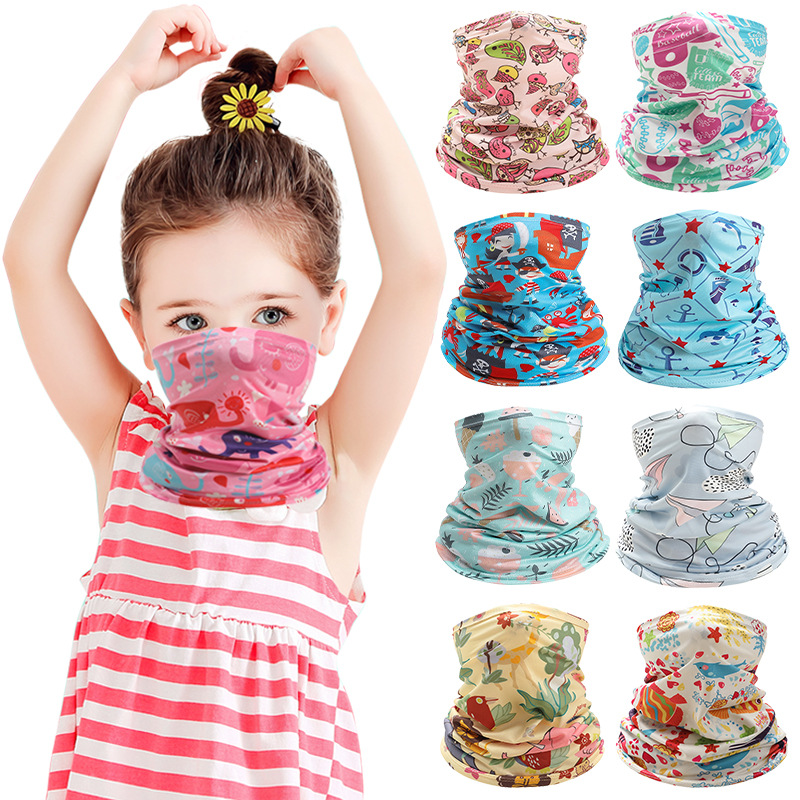 Kids Neck Cover Cute Ice Silk  - Kids Face Mask reseña y precio