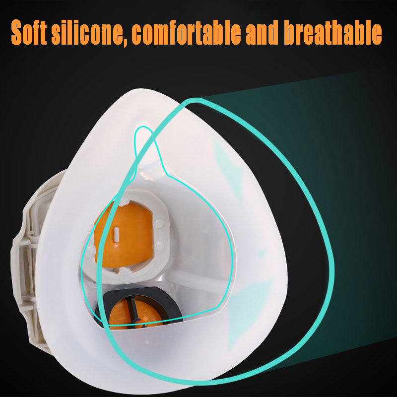 Silicone Dust-proof Gas Mask R - Respirator Half Face reseña y precio