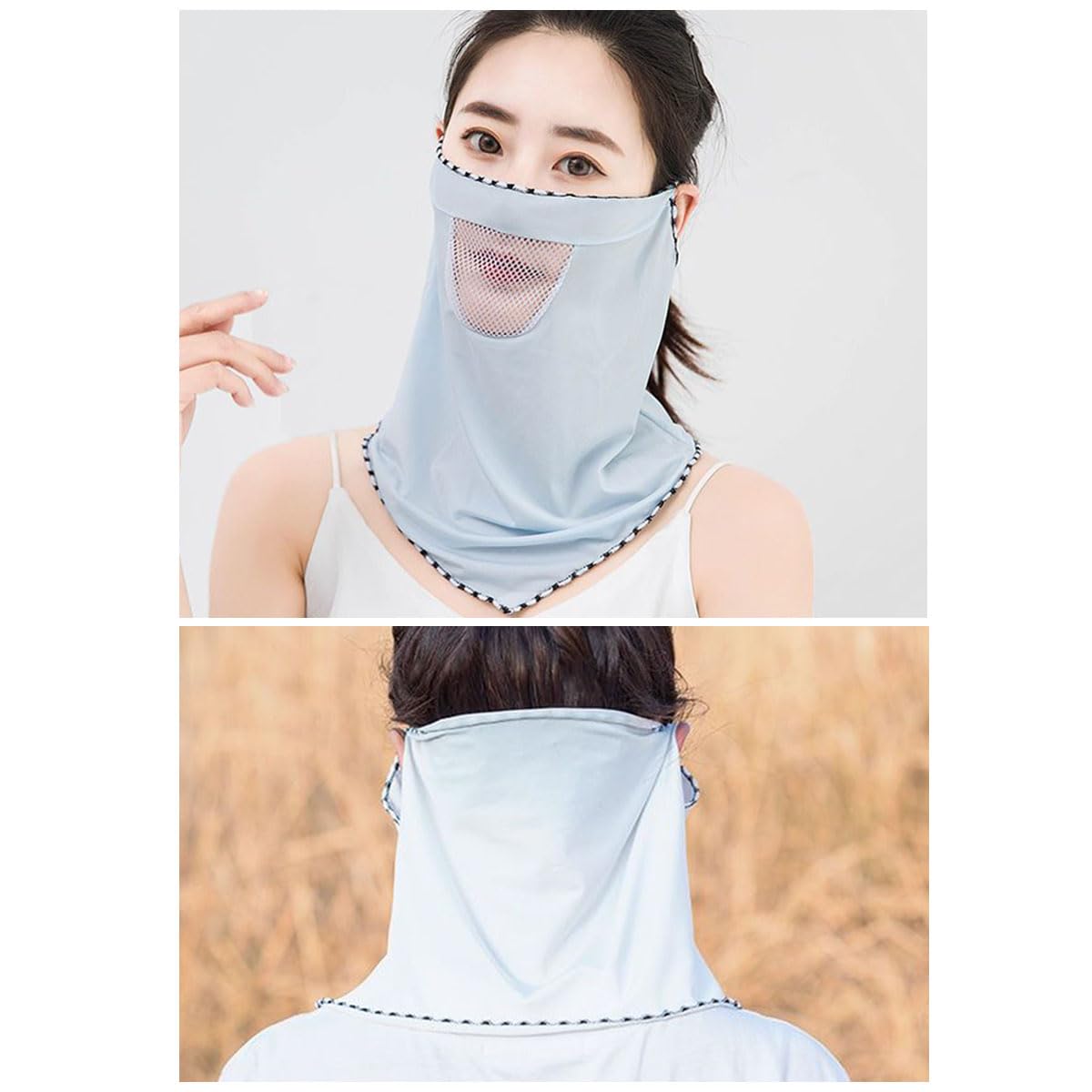 Ice Silk Mask Summer Breathabl - Neck Gaiter Face Cover reseña y precio