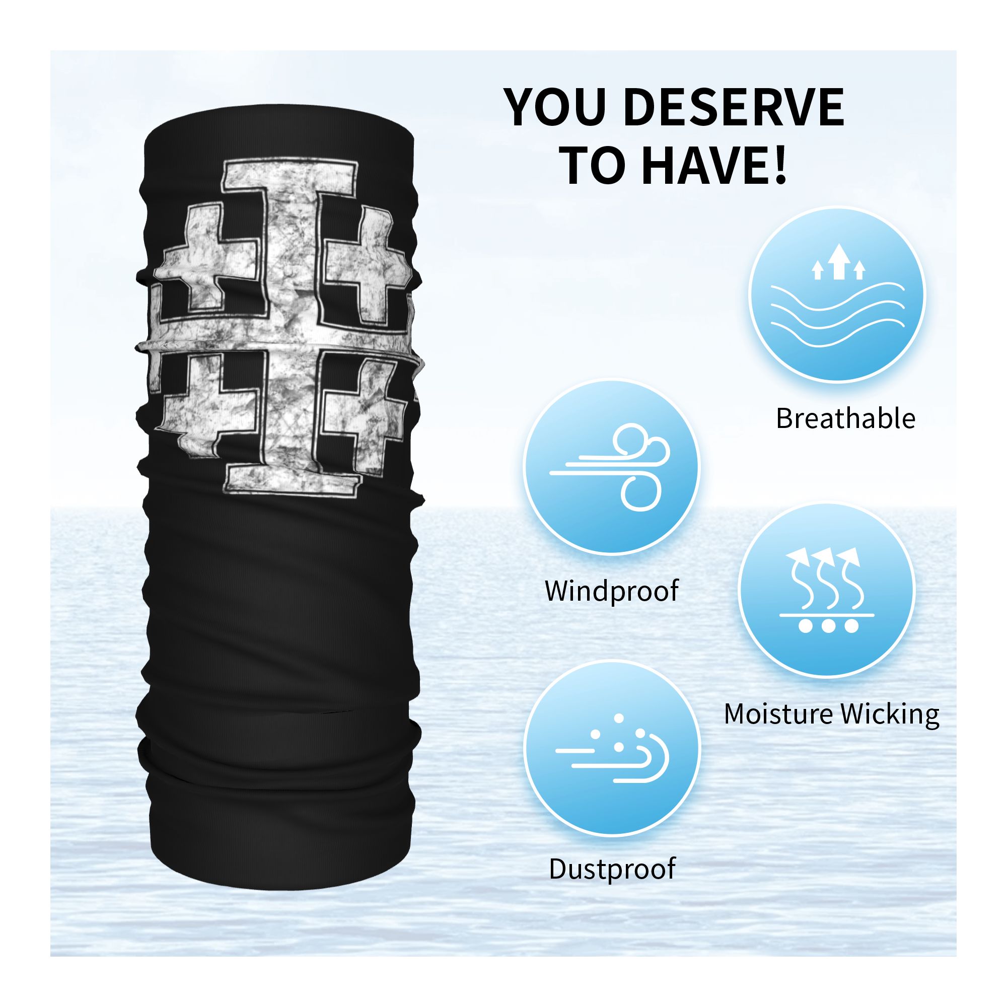 Knight Jerusalem Cross Christi - Neck Gaiter Face Cover reseña y precio